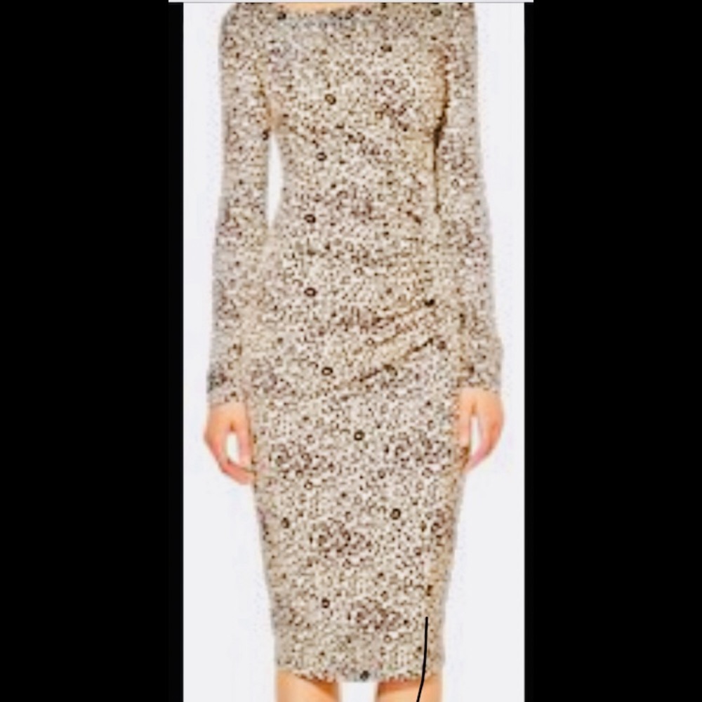SOLD- NWT LK Bennett gorgeous animal print in soft hues.